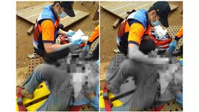 工安意外,吊掛作業,鐵板掉落,生命跡象