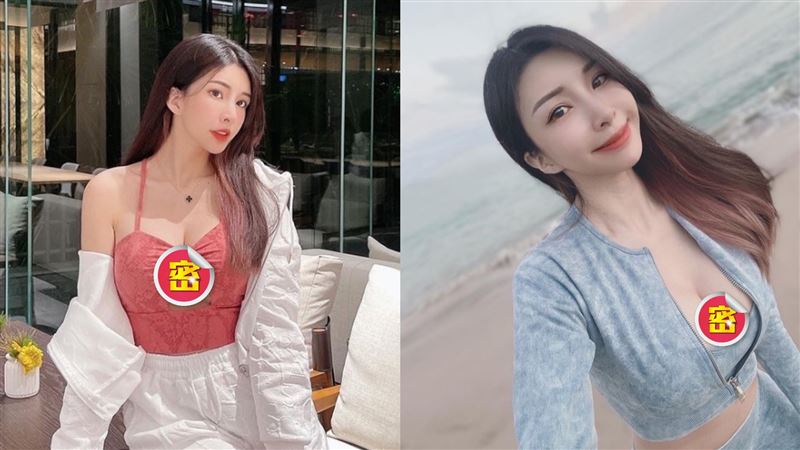 國光女神海邊洩春光　胸前失守炸深溝
