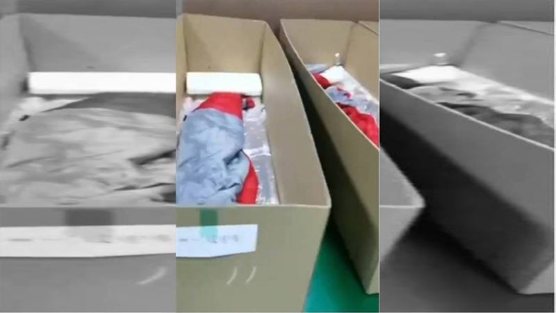 上海方艙一排紙棺材？陸：睡紙箱隔離