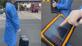 ▲中國無極限！上海封城見「生命探測儀」守路口：防市民逃跑（圖／翻攝自近在咫尺--遠隔重山微博）

