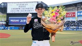 ▲日職千葉羅德隊投手佐佐木朗希連34局三振。（圖／翻攝自千葉羅德推特）