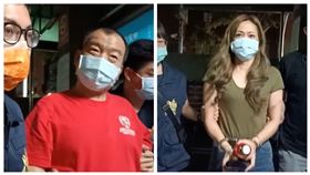 ▲竹聯幫地虎堂堂主吳金虎被以15萬元交保，統促黨幹部妻子李家葳則是20萬元交保候傳。（圖／翻攝畫面）