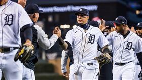 ▲巴耶茲（Javier Baez）敲出轉戰老虎生涯首轟。（圖／翻攝自老虎推特）