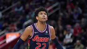 ▲76人後場防守悍將塞布爾（Matisse Thybulle）季後賽首輪無緣客場出賽。（圖／美聯社／達志影像）