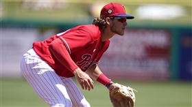 ▲費城人三壘手包恩12日單場發生高達3次失誤。（圖／美聯社／達志影像）