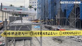 鷹架工人,墜樓,工安意外,三重,翻攝畫面