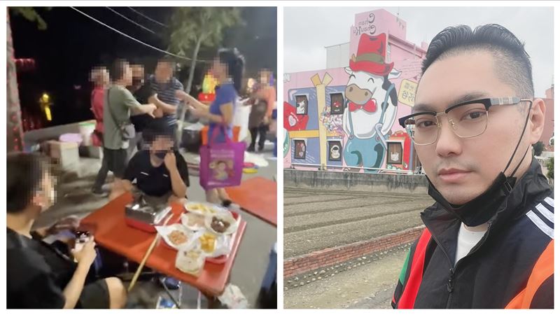 下營夜市阿伯被翻桌　連千毅出手了
