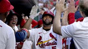 ▲普侯斯（Albert Pujols）鳳還巢紅雀，首安是生涯第680轟。（圖／美聯社／達志影像）