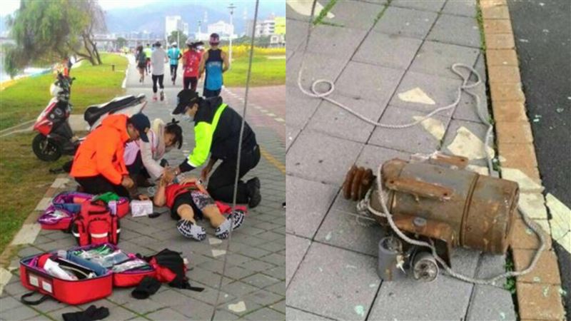 跑馬拉松馬達砸頭！北市府國賠近千萬