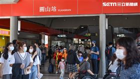 圓山站(記者陳弋攝影)