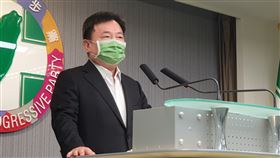 民進黨秘書長林錫耀、民進黨發言人群(圖/記者黎冠志攝影)