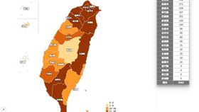 確診分布地圖,確診,縣市,本土,疫情（圖／翻攝自傳染病統計資料查詢系統）