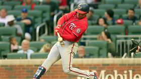 ▲華盛頓國民Juan Soto完成生涯百轟。（圖／美聯社／達志影像）