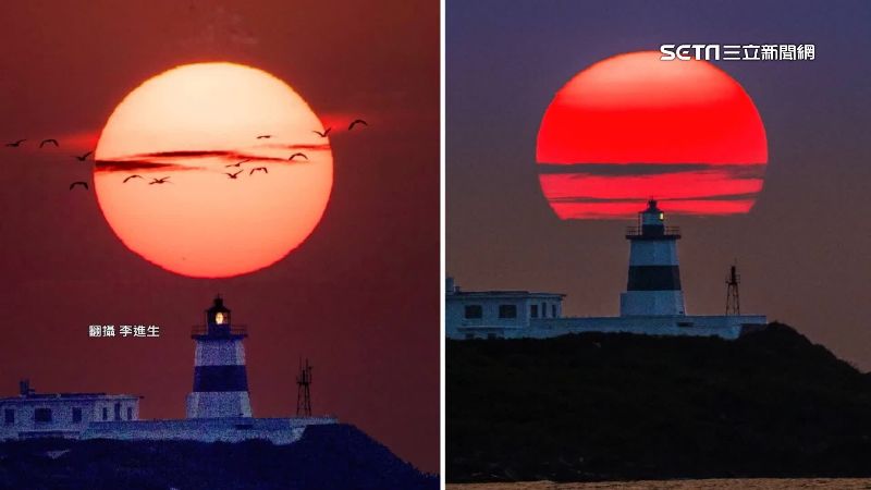 富貴角「懸日」掀追拍潮　紅夕陽美炸