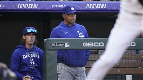 ▲洛杉磯道奇總教練Dave Roberts。（資料照／美聯社／達志影像）