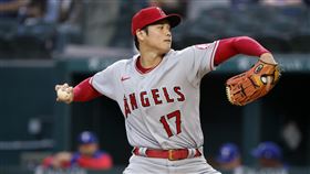 ▲大谷翔平遭遊騎兵打線砲轟。（圖／美聯社／達志影像）