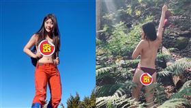 長髮登山妹「藍鯨」（圖／翻攝自藍鯨IG）