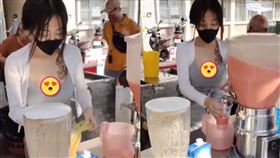 神到了！木瓜牛奶乳溝正妹是她　變「遶境嬌點」本尊這樣說