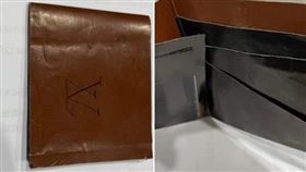 皮夾,LV,禮物,紙紮(翻攝自 爆廢公社)