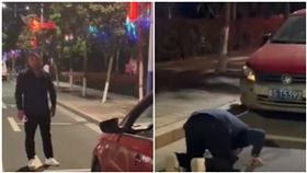 8年跑80萬公里！計程車慘報廢…他下跪磕頭：謝它養全家（圖／翻攝自網易新聞）