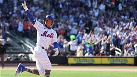 ▲林多（Francisco Lindor）左右開轟。（圖／翻攝自大都會推特）