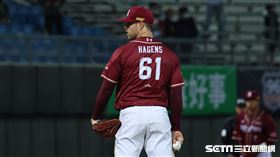 ▲樂天桃猿洋投豪勁。（圖／記者劉彥池攝影