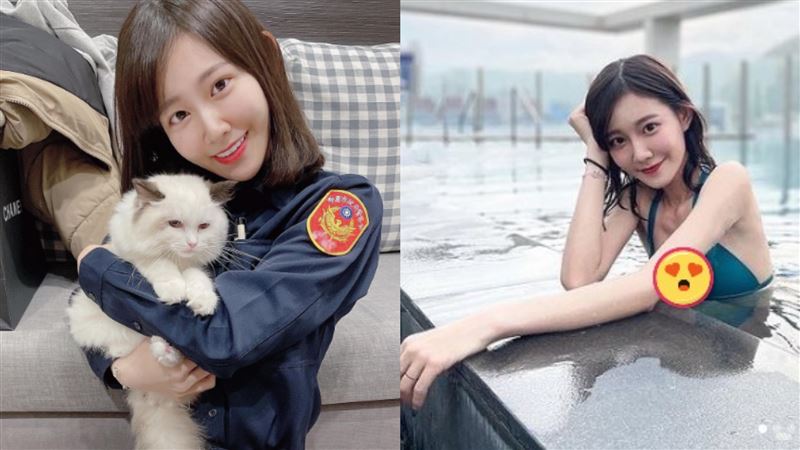 正妹警花身材太惹火　網暈：請逮捕我