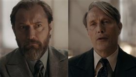 《怪獸與鄧不利多的秘密》鄧不利多、葛林戴華德。（圖／翻攝自華納兄弟）