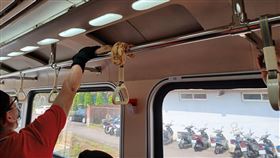 台鐵,自強號,蛇,車廂（圖／翻攝畫面）