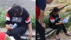 女子離家4年　待墓園不回家（圖／翻攝自瀟湘晨報微博）