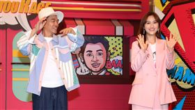 天王吳宗憲和女兒sandy（吳姍儒）合體錄綜藝節目「小明星大跟班」。（記者邱榮吉/攝影）