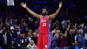 ▲恩比德（Joel Embiid）攻下31分11籃板。（圖／美聯社／達志影像）
