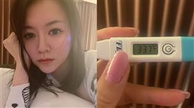 李妍瑾,溫度計,隔離,護理站(翻攝自 李妍瑾 臉書)
