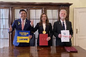 台捐款斯洛伐克首府安置烏克蘭難民