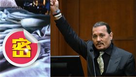 強尼戴普本人前往開庭時大批媒體在外守候。（圖／美聯社／達志影像）