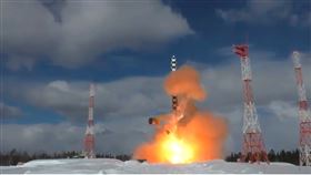 俄羅斯宣布成功試射薩爾馬特洲際飛彈。（圖／翻攝自俄羅斯國防部臉書）