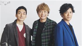 草彅剛（左起）、稻垣吾郎、香取慎吾三人資助烏克蘭難民。（圖／翻攝自atarashiichizu官方網站）