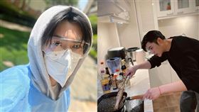 陳奕全副武裝透露，在上海唯一出門機會就是為了做核酸。（圖／翻攝自chen_i_1016 IG）