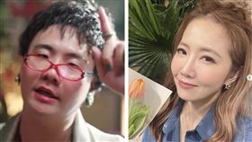 謝忻瘋九天玄女…阿翰開示愛親親被拍她傻眼（圖／翻攝自阿翰po影片YouTube、謝忻IG）