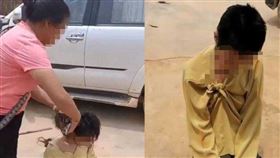 ▲一名婆婆看不過兒子出軌，替媳婦當街教訓小三。（圖／翻攝自網易新聞）

