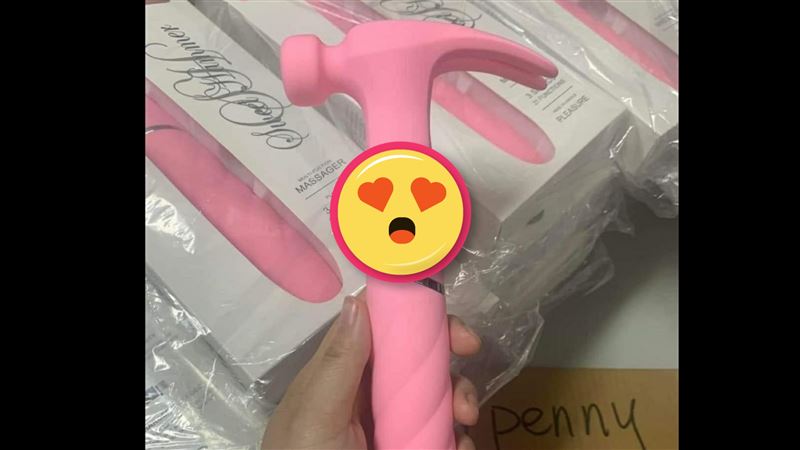 曬新工具「粉紅榔頭」…網笑：老司機