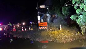 台東入夜大雷雨彈襲 多良火車站旁爆土石流