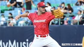 ▲味全龍先發投手布里悍。（圖／記者劉彥池攝影）