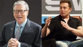 （圖／翻攝自馬斯克IG、比爾蓋茲臉書）