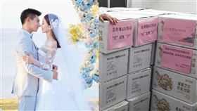 吳奇隆夫妻捐物資（圖／翻攝自微博）