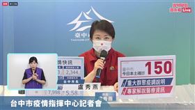 台中市0424疫情記者會。盧秀燕。（圖／翻攝盧秀燕臉書）