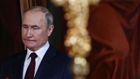 普丁不安？復活節儀式「不停咬嘴唇咀嚼」（圖／路透社／達志影像）