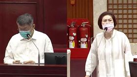議員質疑周玉蔻耍特權，是社區黑數。（圖／翻攝自台北市議會YouTube）
