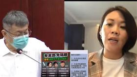 柯文哲說，楊寶楨做的圖應該錯了。（圖／翻攝自台北市議會YouTube）