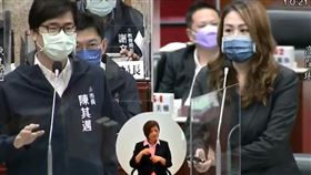 高閔琳初選失利，陳其邁給予勉勵。（圖／翻攝自高雄市議會YouTube）